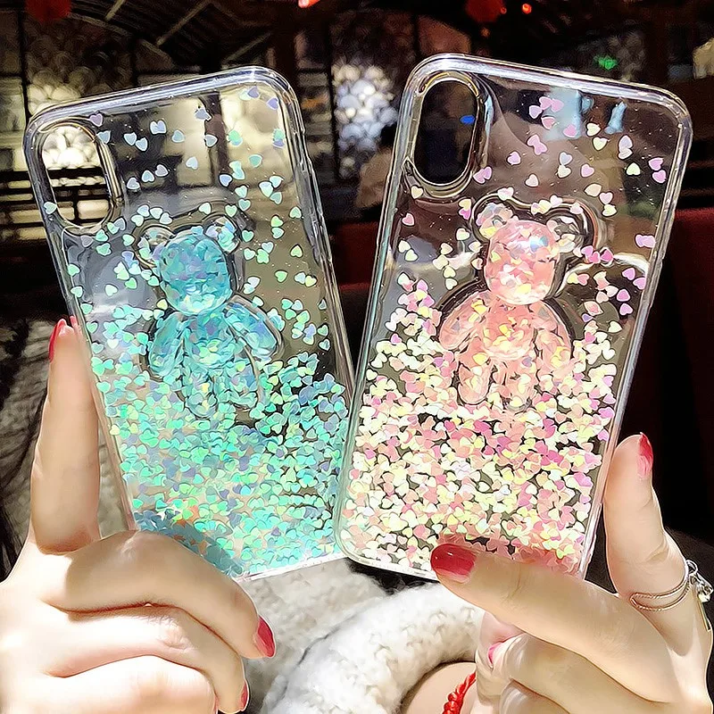 Чехол для Huawei Y6 Y7 Y9 2018 2019 Honor 8 9 10 lite 20 7X 8X 7C 7A Модный Блестящий Мягкий чехол телефона