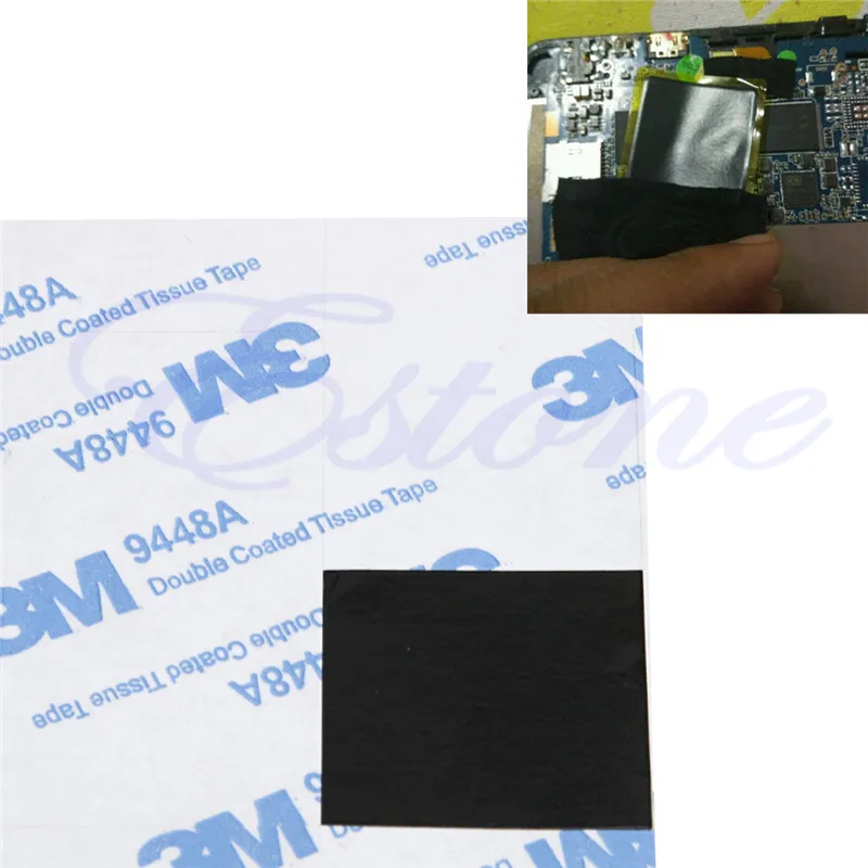 

48 шт х 25*25 мм квадратный термальная клейкая лента для теплоотвода высокой теплопроводностью