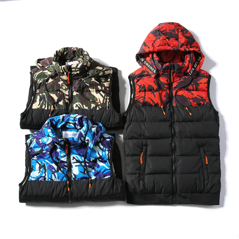 Новый Для мужчин S куртка без рукавов Весте Homme зимние модные повседневные пальто