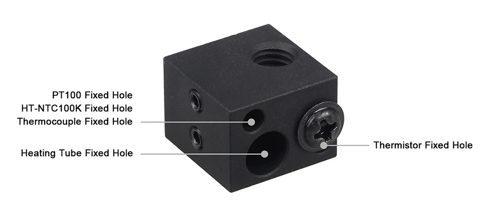 LERDGE 3D принтер BP6 Hotend комплект J-head экструдер части 0,4 мм 1,75 мм сопло высокая температура и низкая температура Замена V6 аксессуары