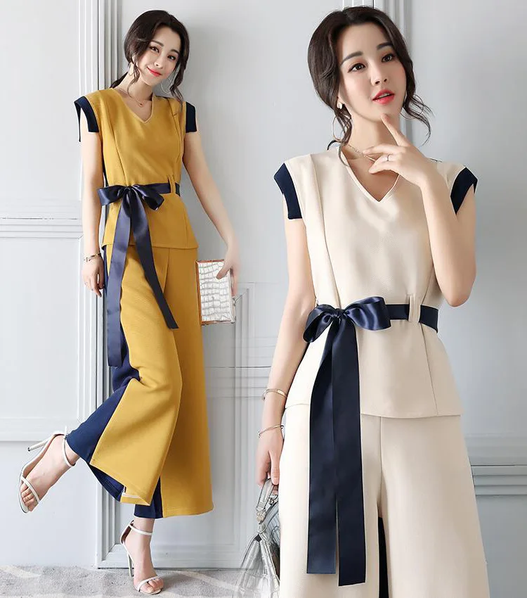 Комплект из 2 предметов: широкие брюки и топ| |