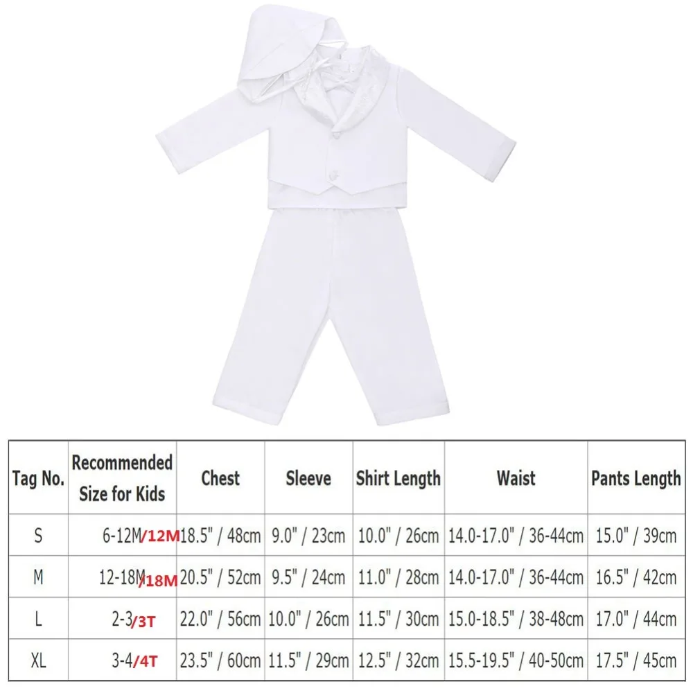 Комплект из 4 предметов одежда для маленьких мальчиков Наряд джентльмена на