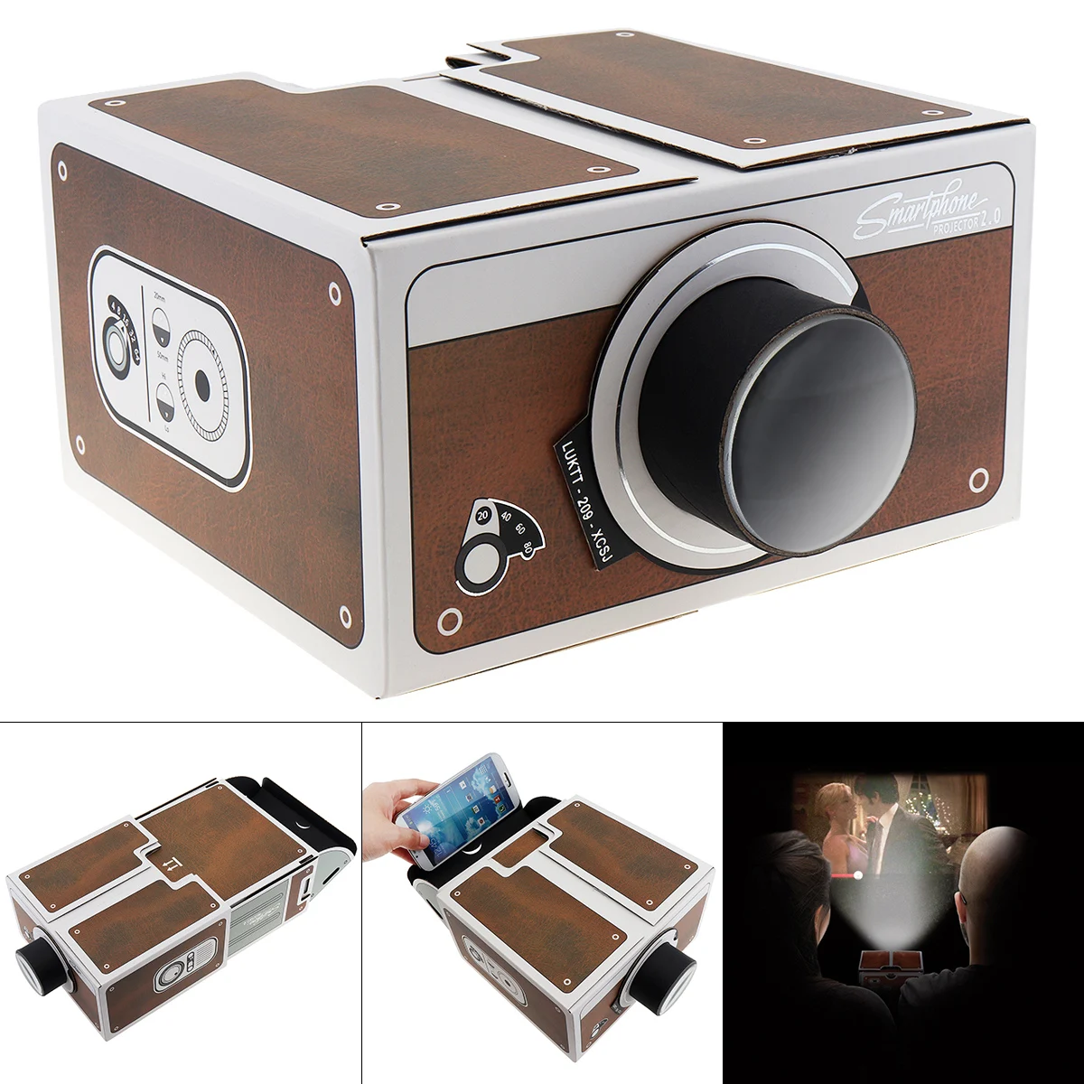 Мини проектор для смартфона 3D переносной Регулируемый мини домашнего