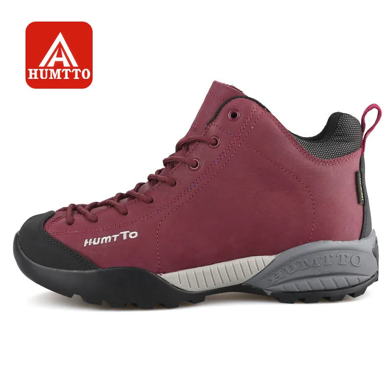 HUMTTO Hiking Shoes Women Winter Outdoor Walking Sneakers Leather Sports Climbing Boots Waterproof Non-slip Warm Trekking Shoes