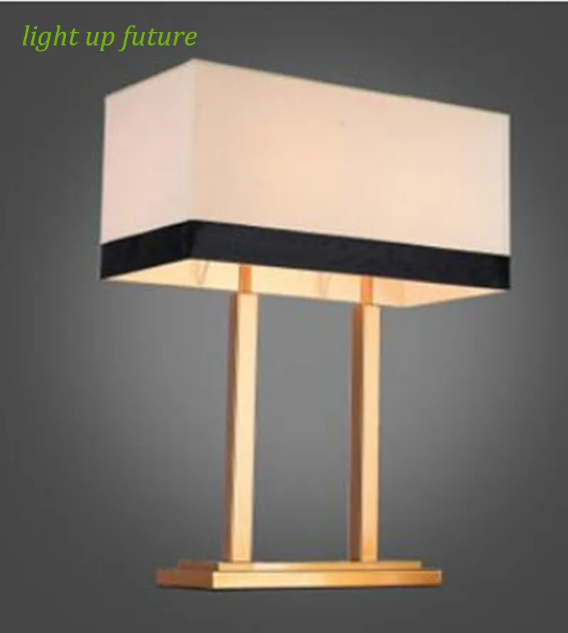 Классические китайские ретро тканевые железные настольные лампы для спальни E27