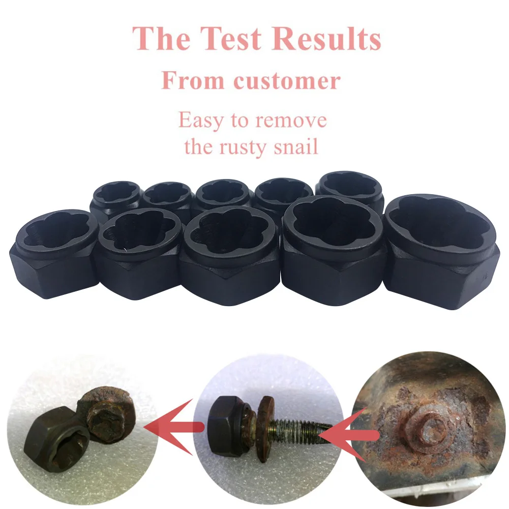 10 шт. поврежденный гайка болт и для снятия Съемник шпилек комплект Болт Комплект