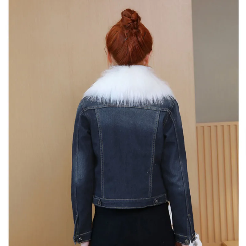 Джинсовая куртка 2020 плотное бархатное пальто женская зимняя одежда осеннее