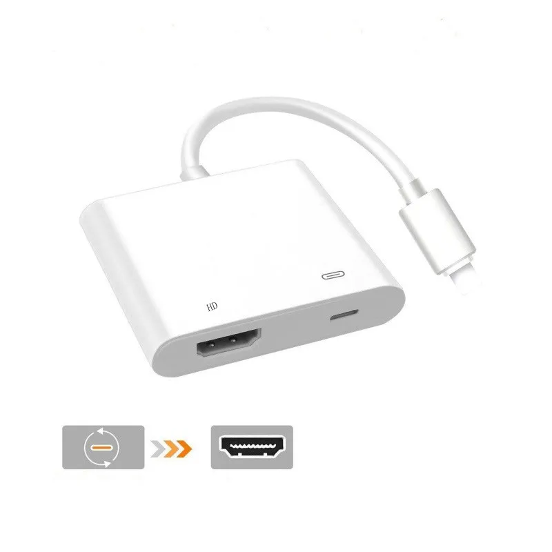 Удобный Кабель HDMI 1080P для телефона 8 контактный порт высокое качество HD