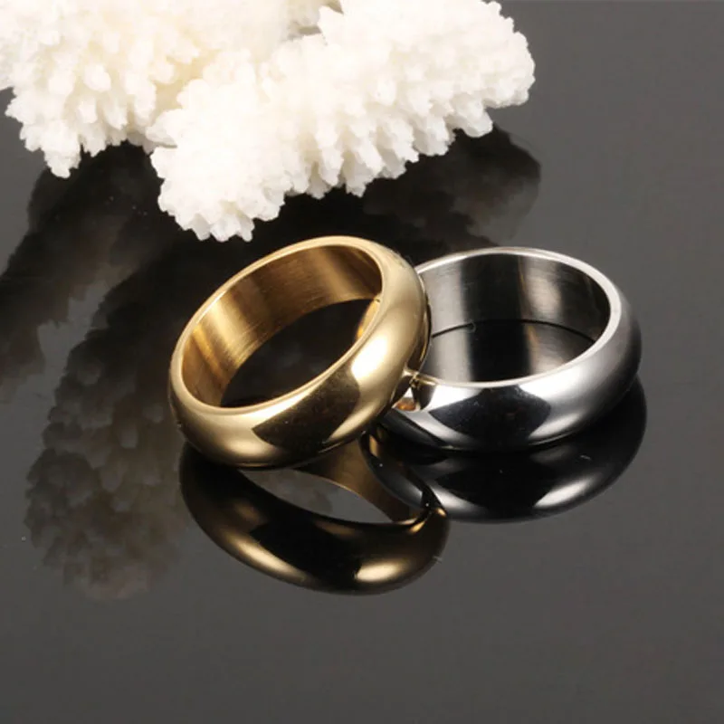 2018 горячая распродажа мужские кольца на палец золотистого цвета титановое