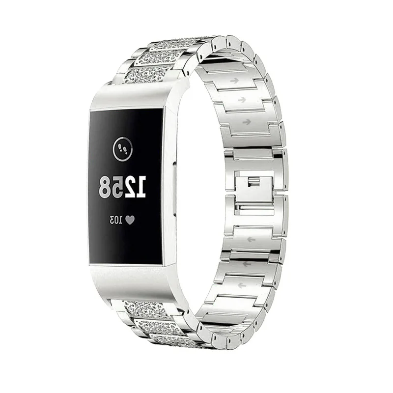 Essidi для женщин и мужчин браслет ремешок для Fitbit Charge 3 фитнес часы из нержавеющей стали ремешок заменить мужчин t для Charge 3 аксессуары
