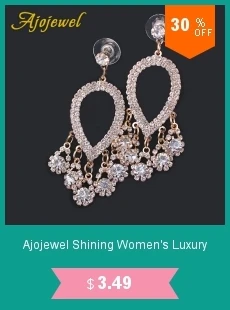 Ajojewel хрустальные циркониевые свадебные серьги-Люстры Роскошные женские серьги с кисточками длинные аксессуары Femme Bijoux