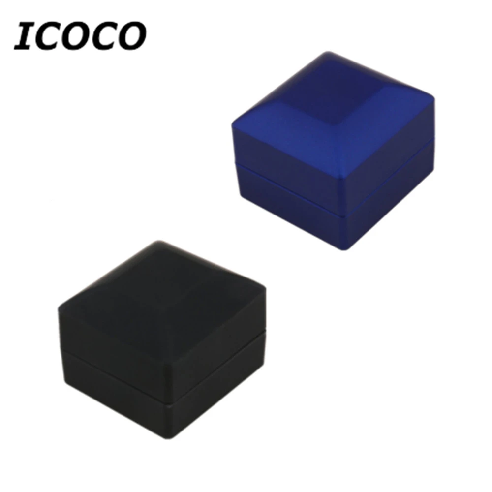 Новый LED освещение чехол для серьги Подарочная коробка свадебное кольцо