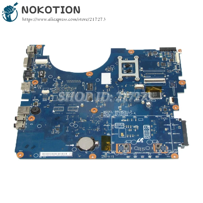 NOKOTION для Samsung NP-R530 R530 материнская плата ноутбука DDR3 PM45 Бесплатный процессор GT310M
