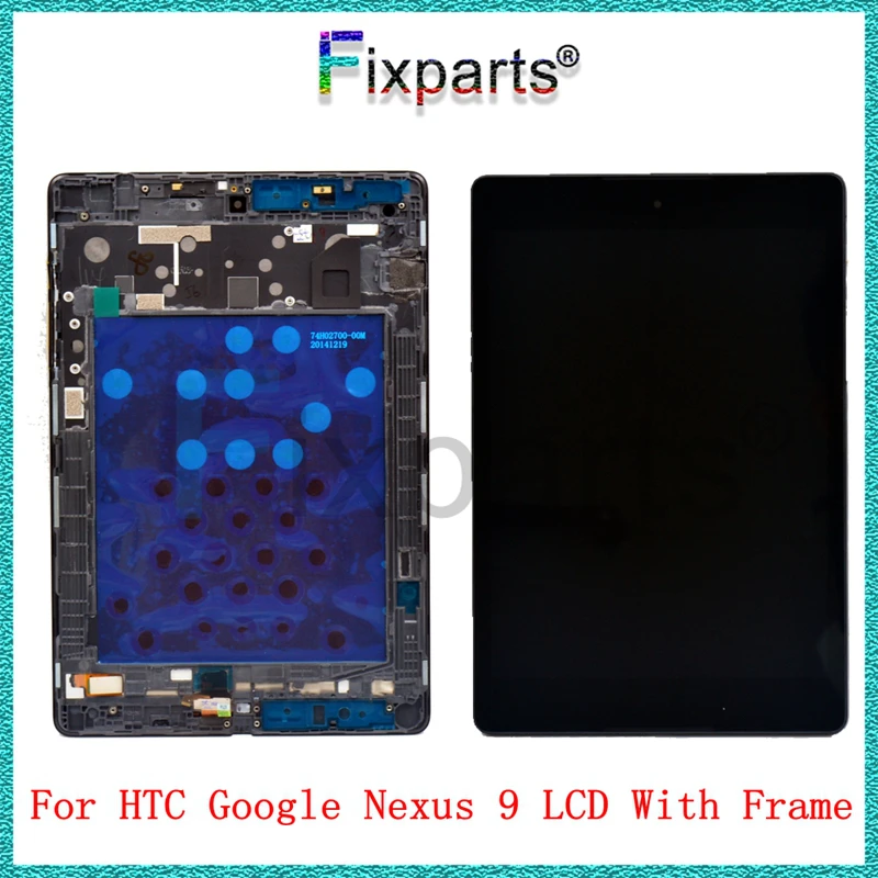 Черный 8," ЖК-дисплей для htc Google Nexus 9 кодирующий преобразователь сенсорного экрана в сборе запасные части для htc Nexus 9 lcd с инструментами