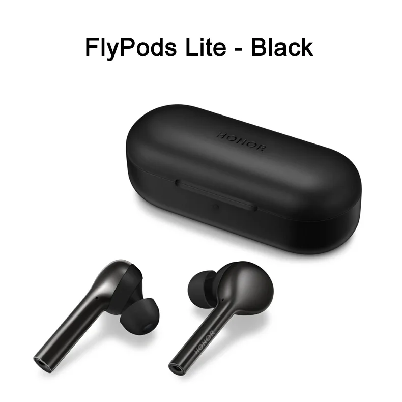 FlyPods Lite Black Новинка HUAWEI honor FlyPods Pro FlyPods Lite Bluetooth Беспроводные наушники с микрофоном Музыка сенсорная Водонепроницаемая динамическая гарнитура - Цвет: FlyPods Lite Black