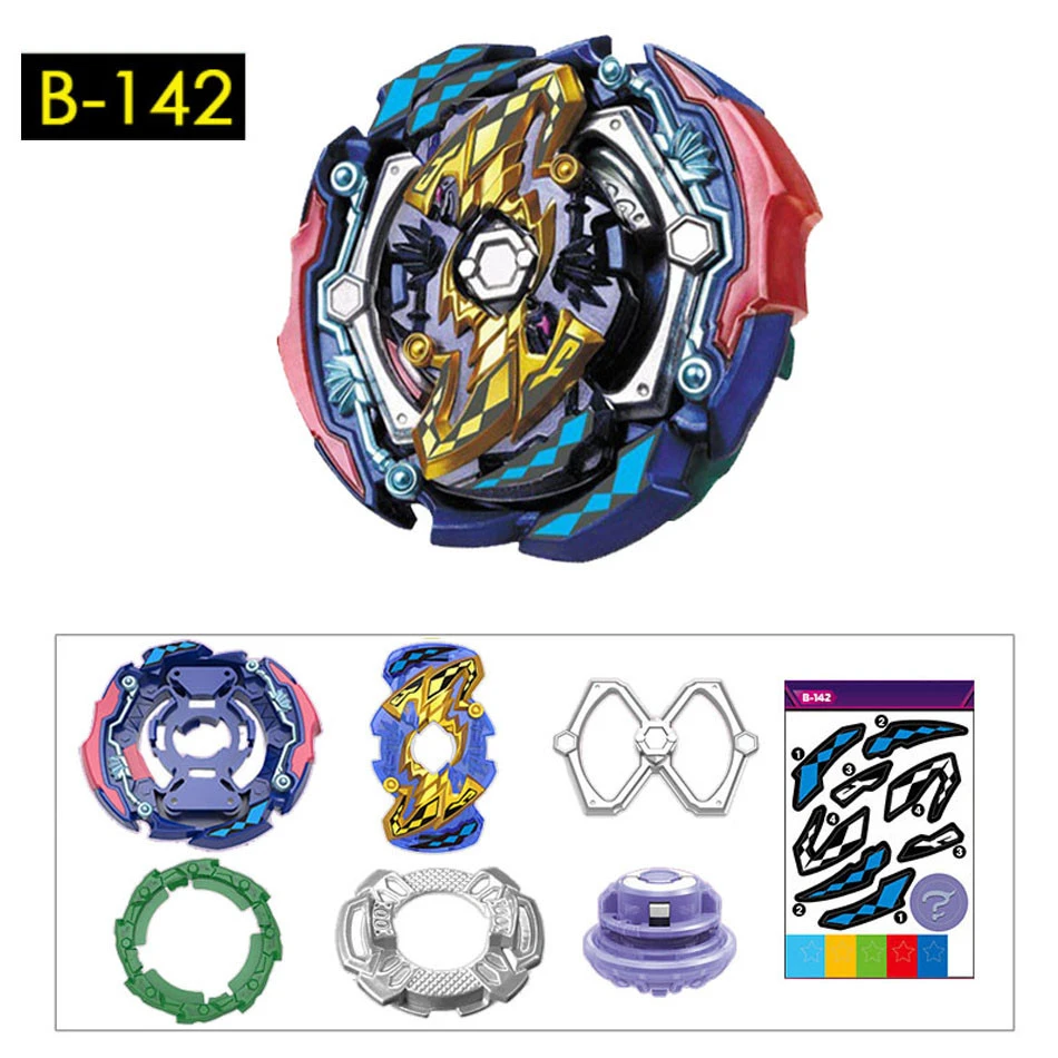 Волчок Beyblade Burst с лаунчером игрушки Bey Bay модель B144 B143 Bables Fafnir металлическим