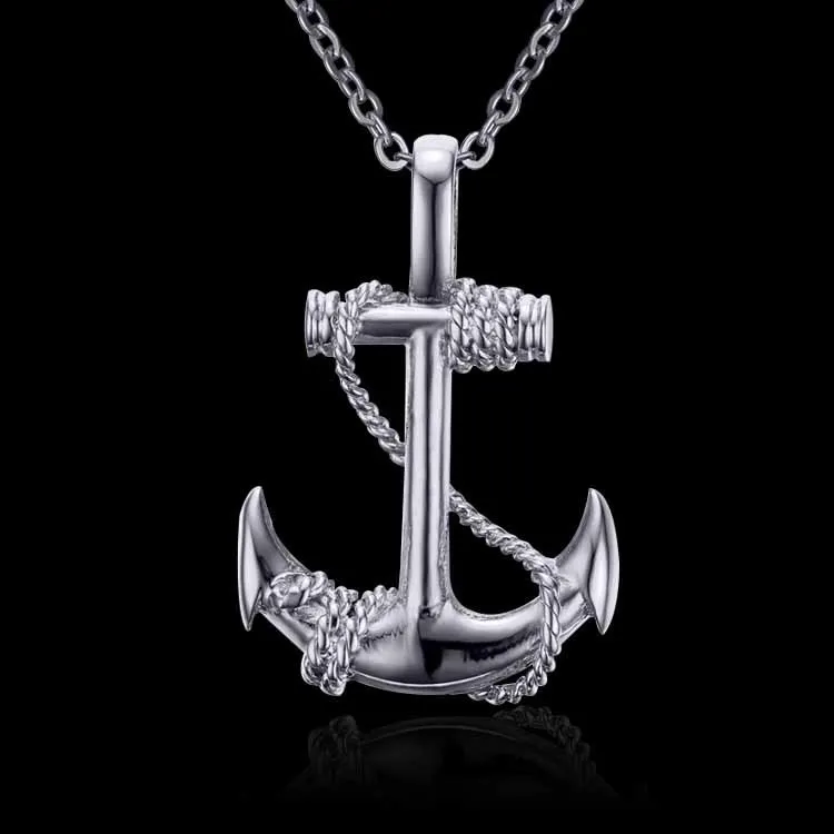 Модное винтажное панк-якорь крепкое мужское колье s &amp Кулоны государственный