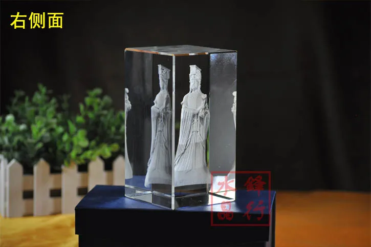 Домашний офис-эффективная талисман защита дома Мазу богиня матсу 3D Хрустальная
