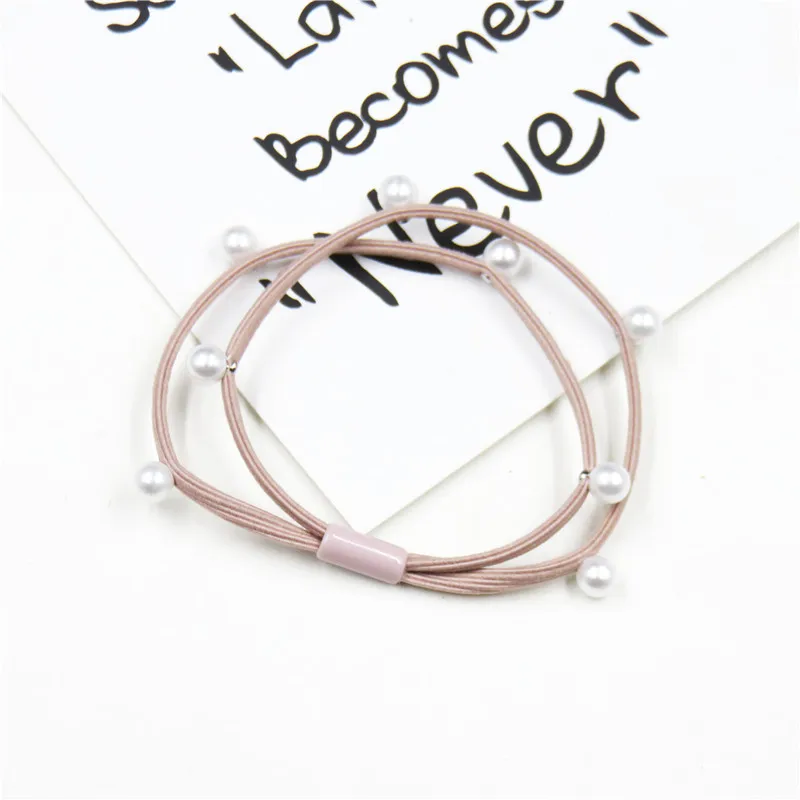 1 шт. креативные маленькие жемчужные эластичные резинки для волос девочек