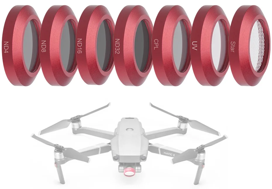 Для Mavic 2 Zoom фильтр для дрона ND 4 8 16 32/UV/CPL/Star Line Point набор фильтров для DJI Mavic2 Zoom объектив камеры Подвеса аксессуары