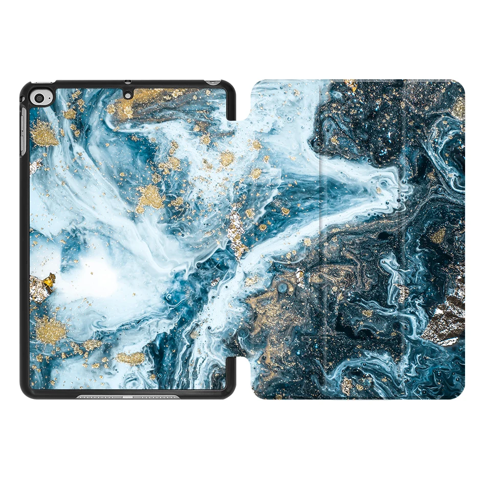 MTT из искусственной кожи чехол для iPad Mini 5 7,9 дюймов мраморная Текстура Магнитная откидная подставка умный чехол для iPad mini 4 7,9'' - Цвет: IP09