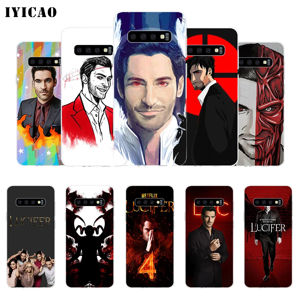 IYICAO Lucifer том Эллис ТВ шоу Мягкий силиконовый чехол для телефона Samsung Galaxy S10e S10 S9 S8