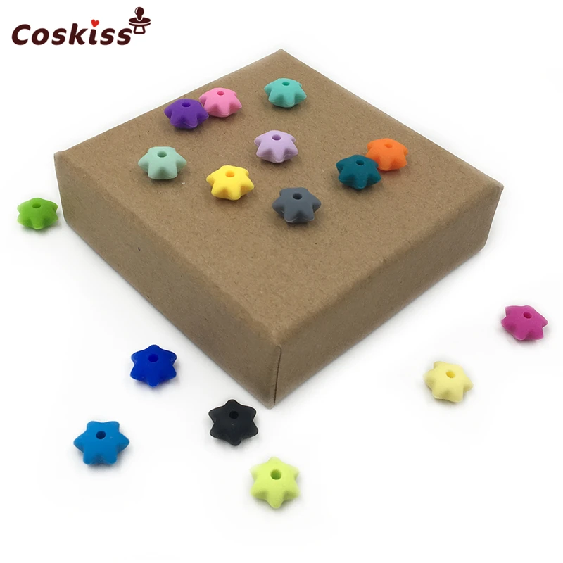 Cuentas de engranaje de silicona de grado alimenticio para mordedor de beb&eacute;, accesorio de pulsera de mordedor para beb&eacute;, mezcla de colores, 1,2x0,6 cm (0,47x0,23 pulgadas)-1