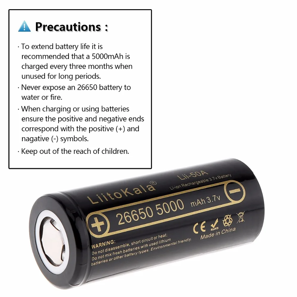 Liitokala Lii-202 зарядное устройство 2 шт HK Liitokala Lii-50A 26650 5000 мАч аккумуляторная батарея для фонарика, 40-50A скачать