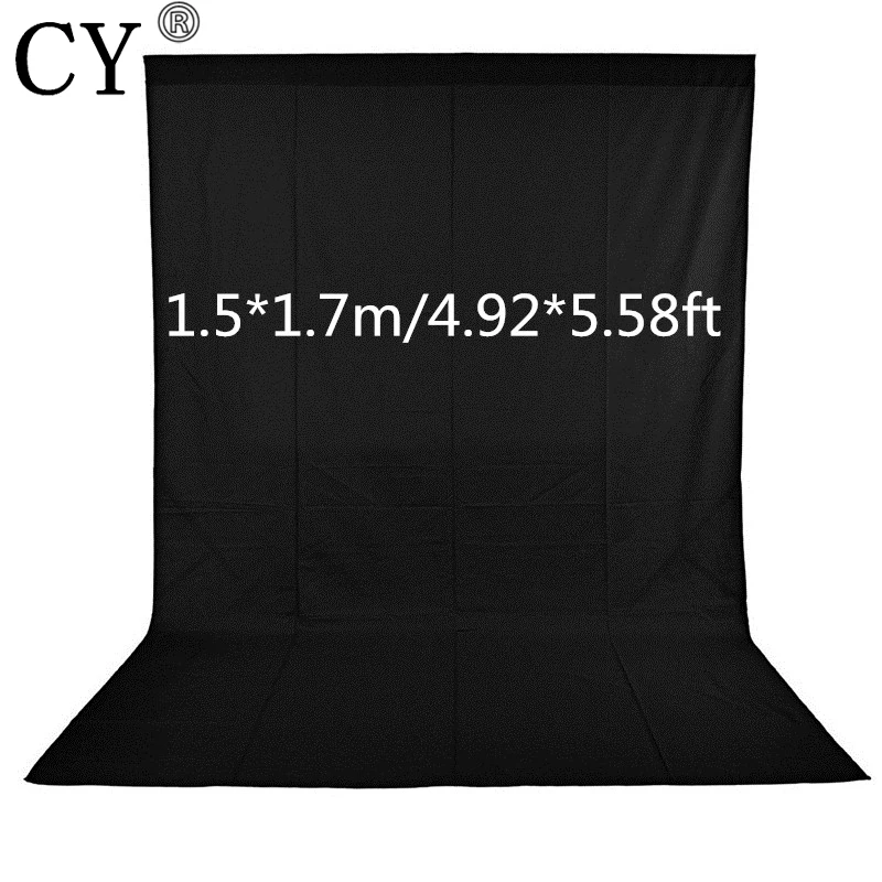 

CY Fotografia 1.5*1.7m Photography Backdrops Non-woven Fabrics Photo Background Black Screen Backgrounds For Photo Studio