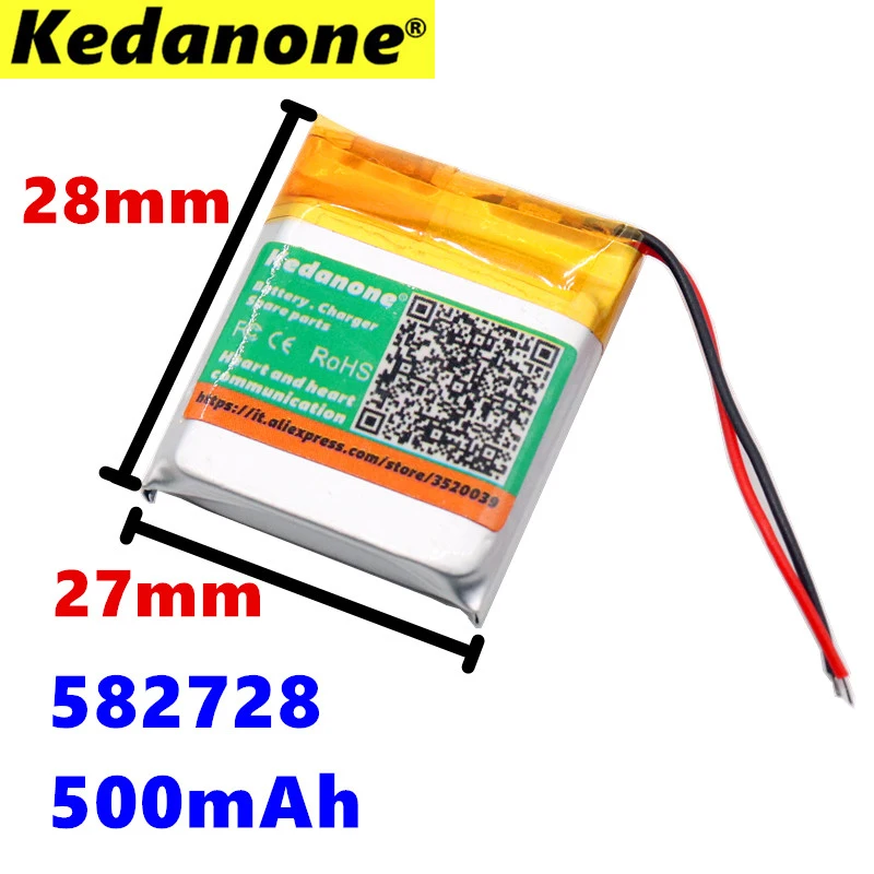 582728 3 7 V 500mAh литий полимерный ионный аккумулятор для Q50 G700S K92 G36 Y3 Детские умные