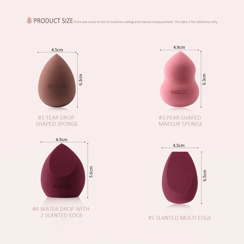 

Makeup Foundation Sponge Makeup Cosmetic Puff Powder Smooth Beauty Cosmetic Makeup Sponge Puff for Beauty Accessories Maquillage