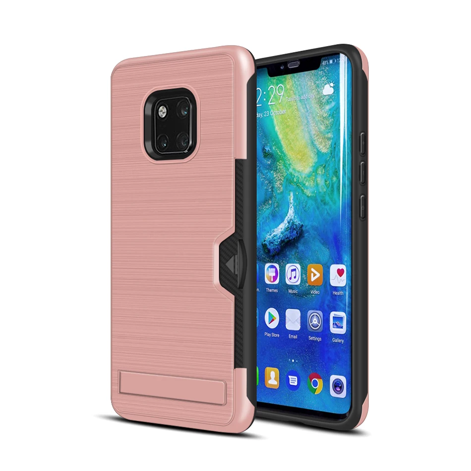Ultra-thin Phone Cases For iPhone X XR XS Max 7 8 6 6s Plus PC + TPU case Huawei Mate 10 20 P30 Lite Kickstand Back Cover |