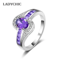 ladychic vintage aaa grade purple oval zircon crystal rings for women lead nickel free female fashion jewelry gift lr1049