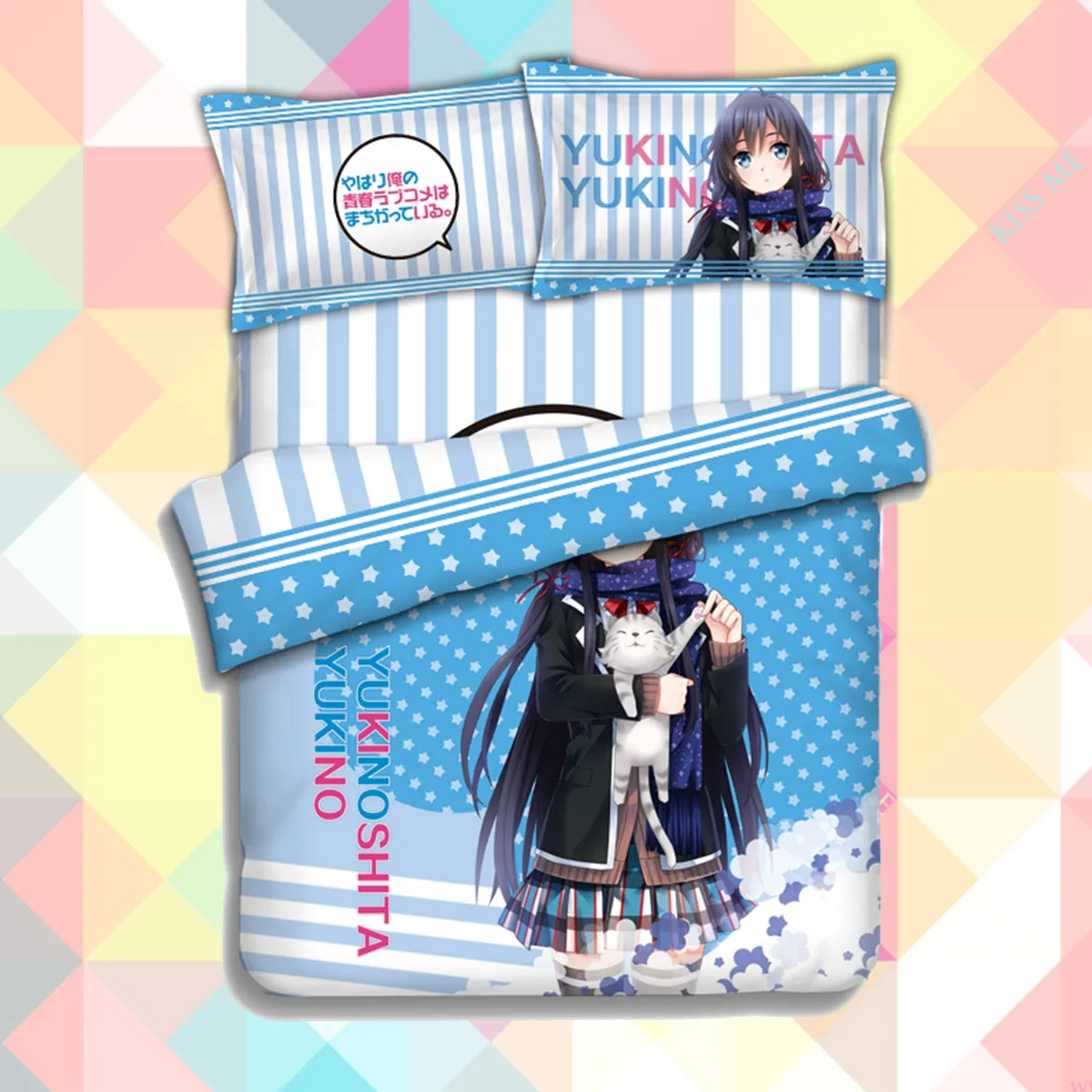 

Anime Yahari Ore no Seishun Love Comedy wa Machigatteiru Zoku Quilt Cover Bedding Set With Pillow Cases Duvet Cover Set 151218