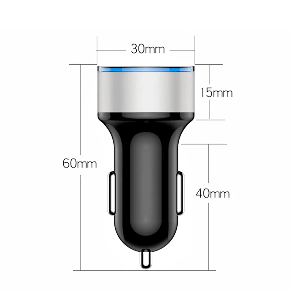 

USB Car Charger 3.1A Dual 2 Port LCD Display Cigarette Socket Lighter for most phones/tablet pc/navigator/PDA/PSP/MP3/MP4#10