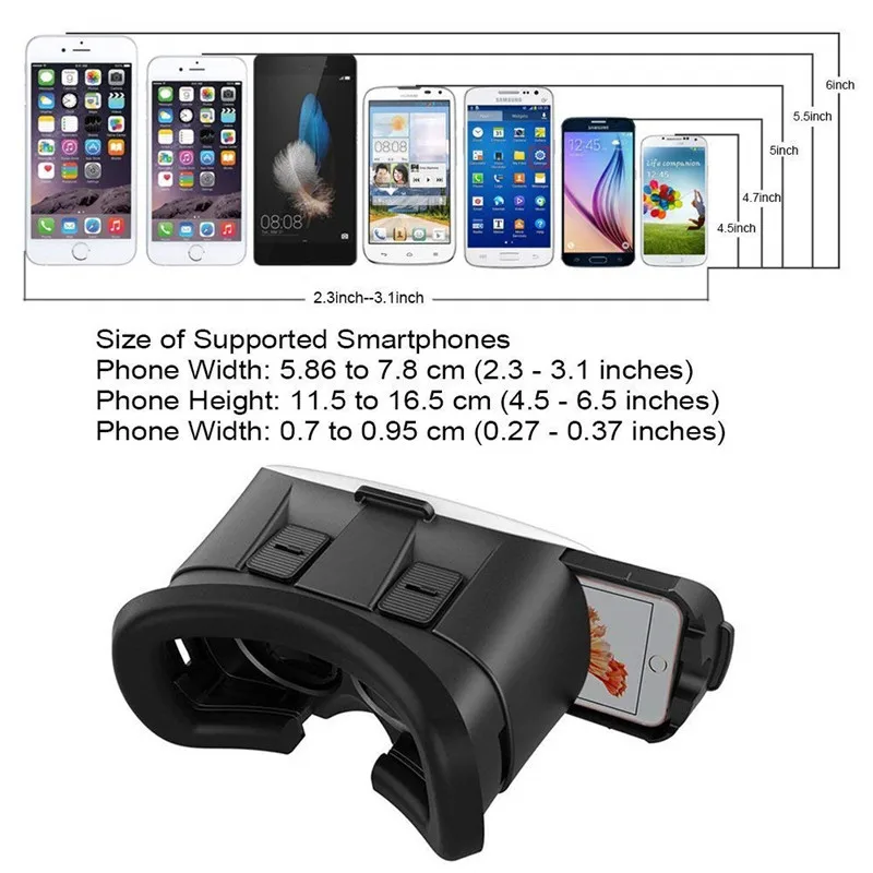 Очки виртуальной реальности Google картонная рамка легкие портативные 3D VR Box