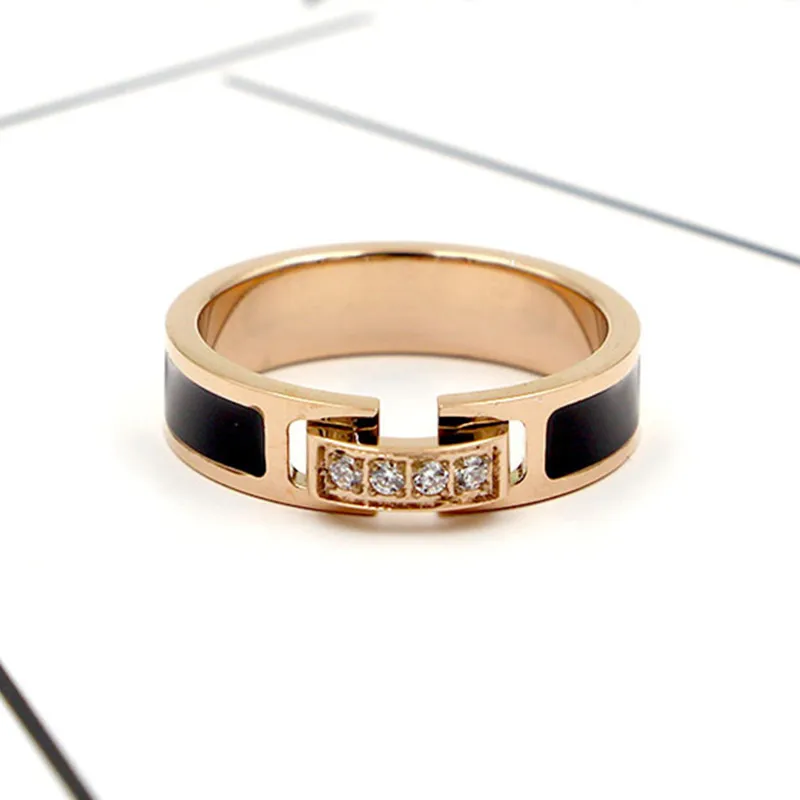 Кольцо из титановой стали R014 мужское/женское черное кольцо смолы с микро