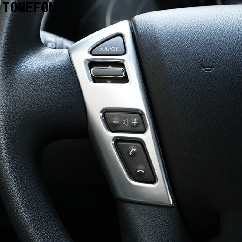 TOMEFON ABS пластик для Nissan Armada Patrol Royale Nismo Infiniti QX56 QX80 Y62 2010 2018 Рулевое колесо Кнопка