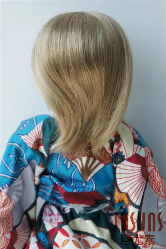 

JD4406010 Vinyl doll wig 21-23CM 1/3 SD BJD wig Parting slight curly doll wig 8-9inch AG doll wigs