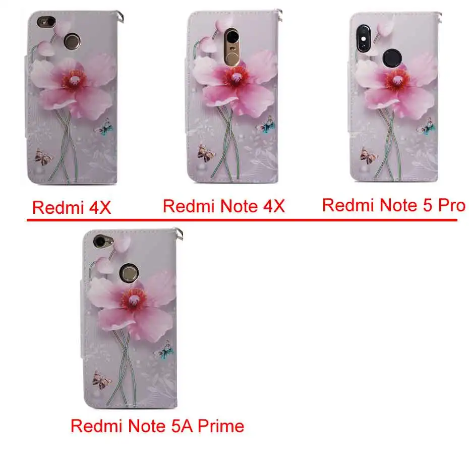 Флип чехол из искусственной кожи для Xiaomi redmi 4A 4X 5A Note 5 Pro Prime телефона mi 8 6X 5X A1 A2 Mix 2s