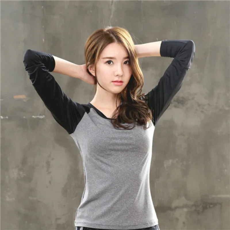 Women Yoga Professional long sleeve Shirts Tops Fitness Sports Ladies Gym Sport For Running Shirt | Спорт и развлечения