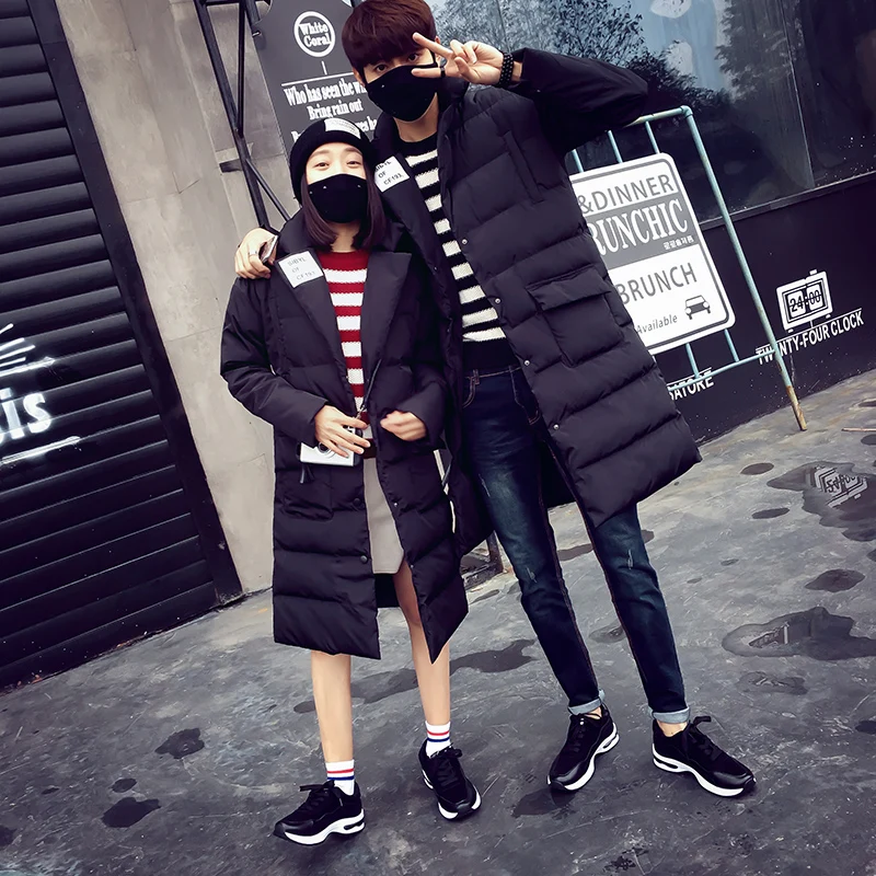 Бесплатная доставка! Мужская длинная стеганая куртка с хлопковой подкладкой