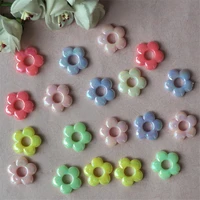18mm acrylic wholesale flower shape beads with hole candy multicolored beads beading diy jewelry making needlework accessories
