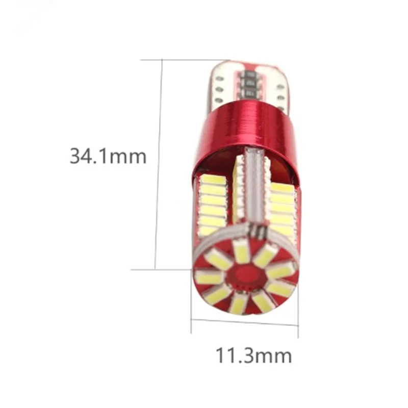 10x T10 168 192 W5W 57 SMD 3014 LED Canbus без ошибок лампа для парковки 57smd с клиновидным