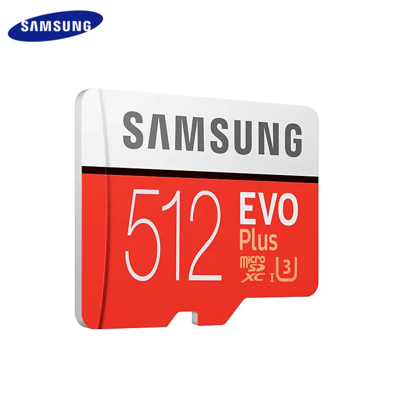 100% Original SAMSUNG Memory Card 512GB SDXC High Speed 100 MB/S Class 10 UHS-I EVO PLUS Micro SD Flash Card TF Card