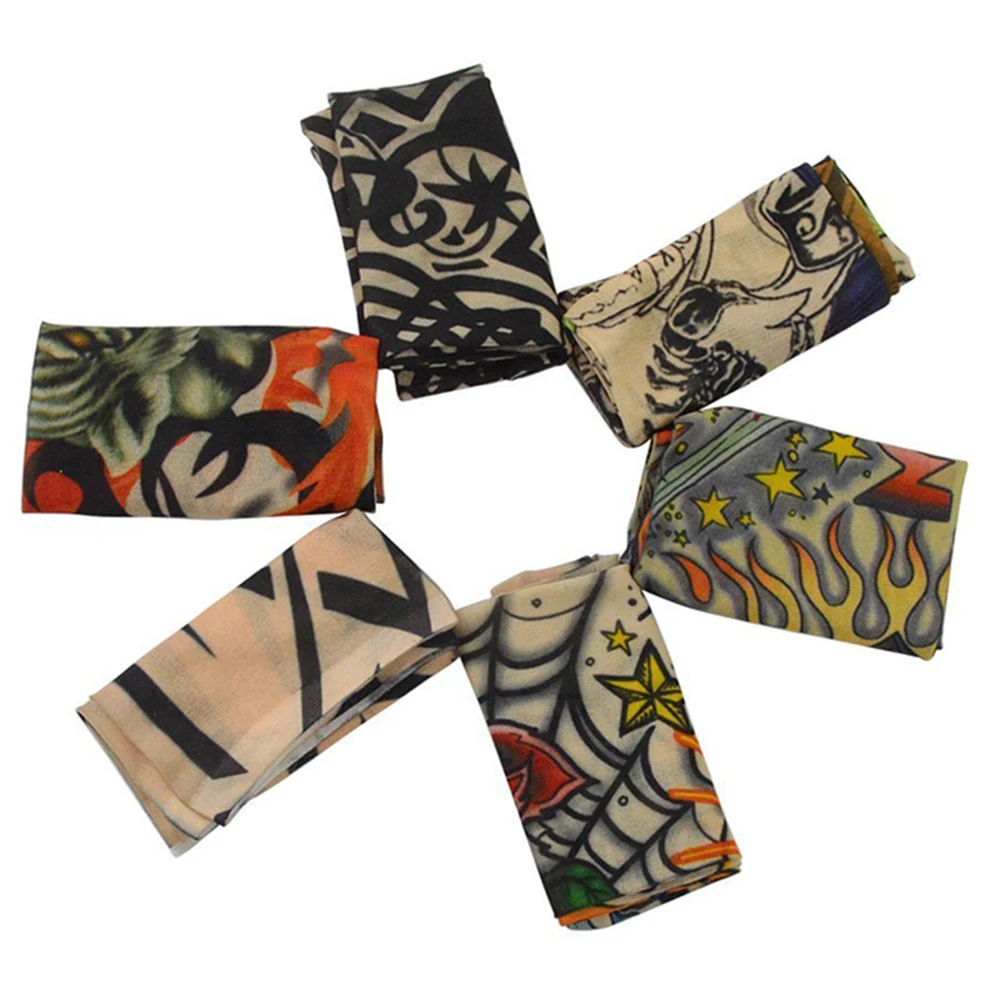 1PC Women Men Cycling Sports Tattoo Sleeves UV Cool Arm Running Warmer Sport Elastic Oversleeve Warmers |