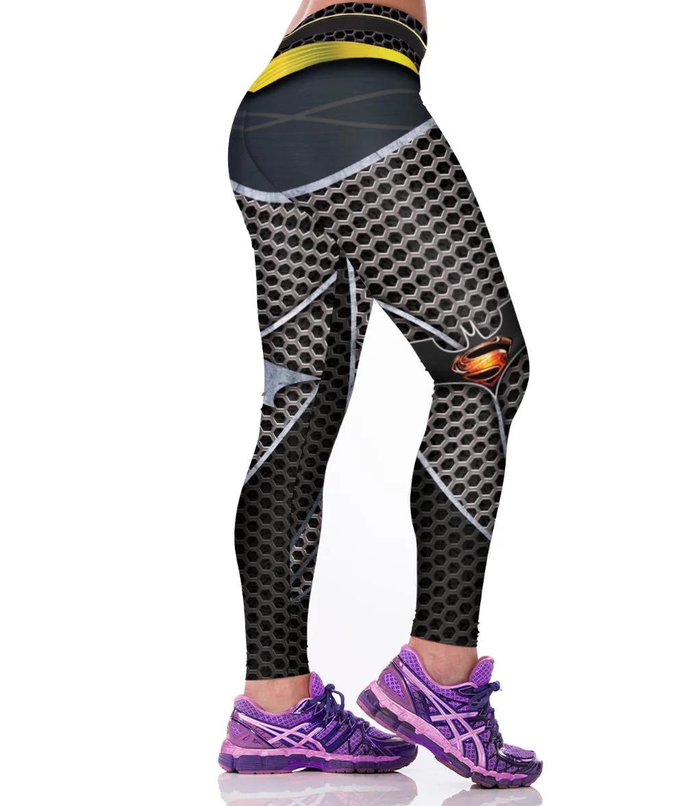 Леггинсы мужские/женские спортивные в стиле панк рок с 3D принтом|leggings capri|sport