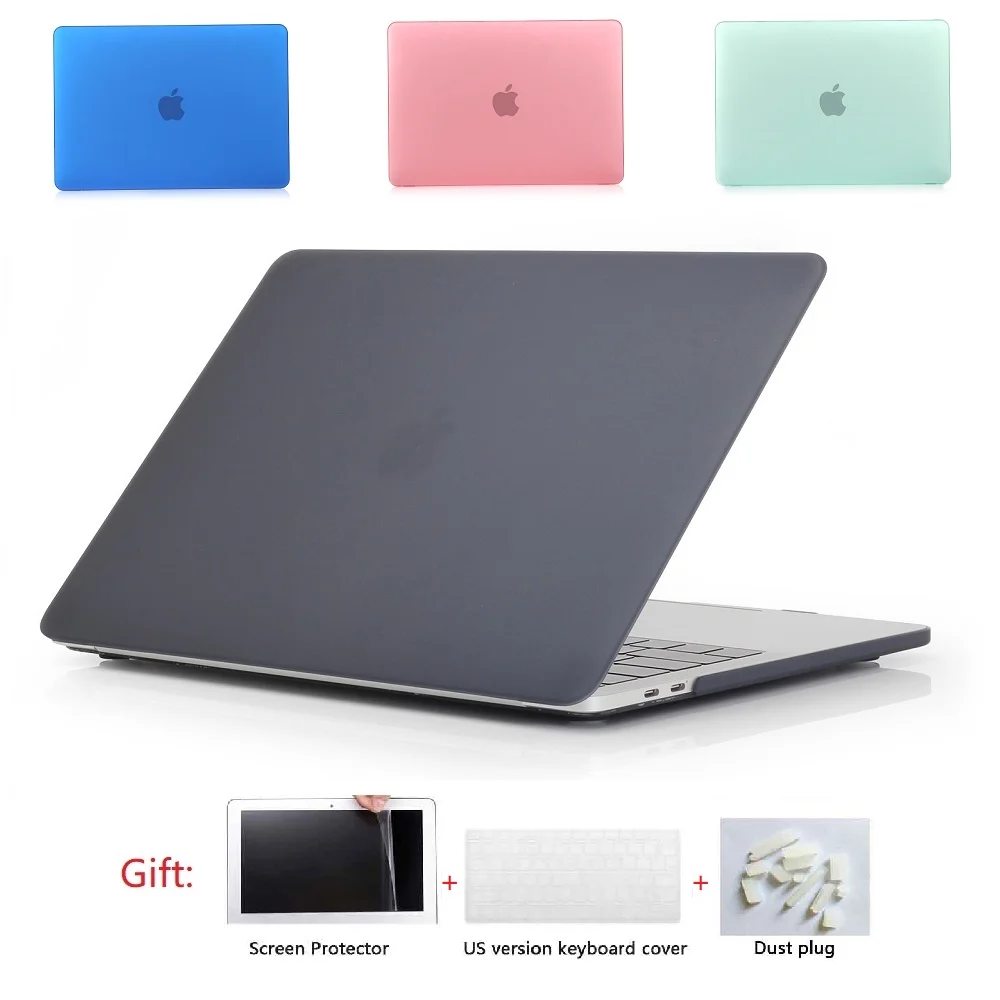 Матовый Жесткий Чехол для ноутбука + чехол клавиатуры пленка экрана пылезащитный