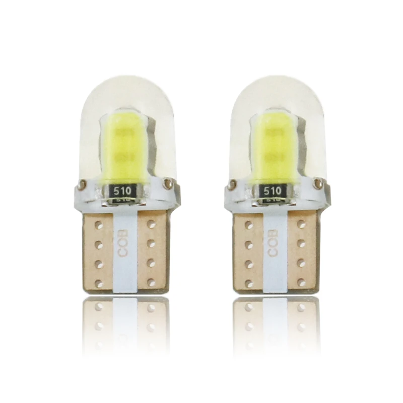 100 шт./лот светодиодный W5W T10 194 12V COB 8SMD силиконовый Стоянкы Автомобилей автомобиля