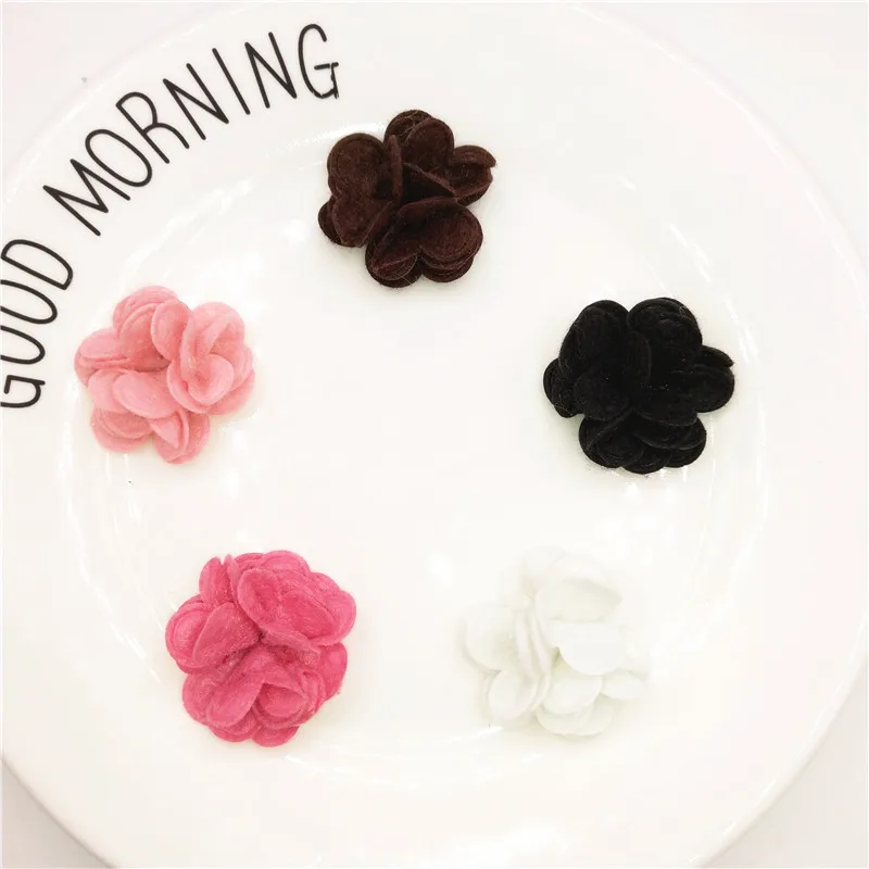 

Оптовая продажа 100 шт./лот нетканые DIY цветок для одежды Швейные принадлежности "сделай сам" ремесло украшения